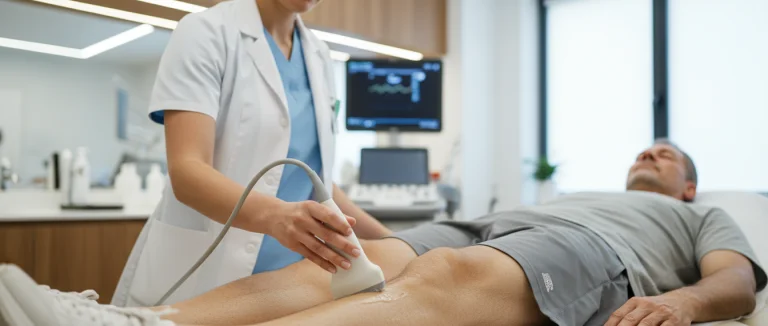 Сеанс физиотерапии для суставов