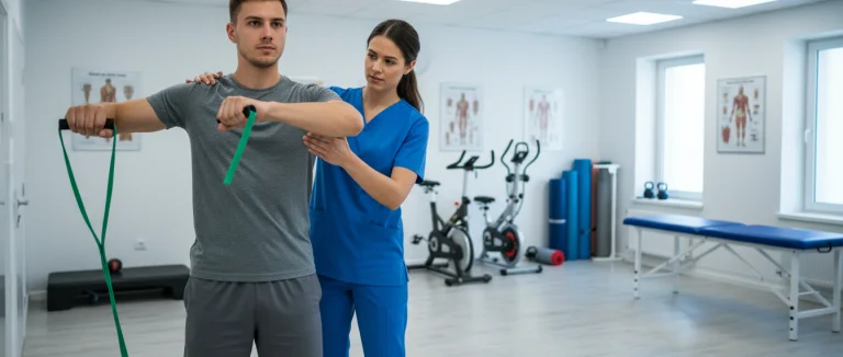 Упражнения физиотерапии для плеча