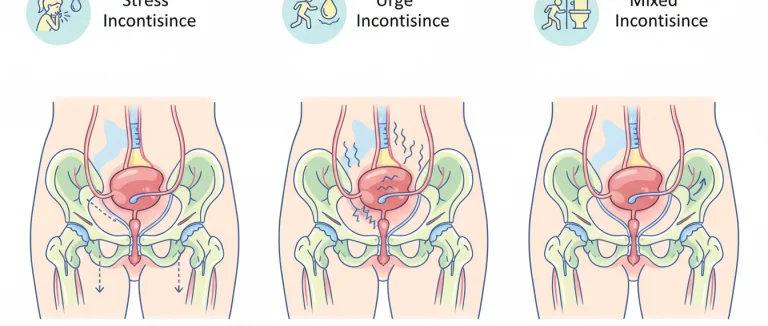 Диаграмма типов недержания мочи
