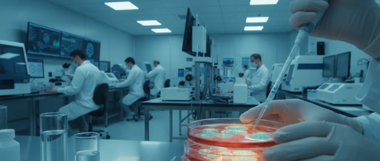 Лаборатория, где выращивают стволовые клетки