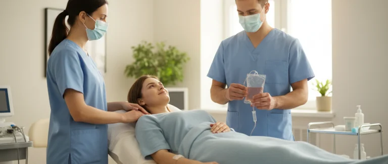 Пациент получает терапию стволовыми клетками