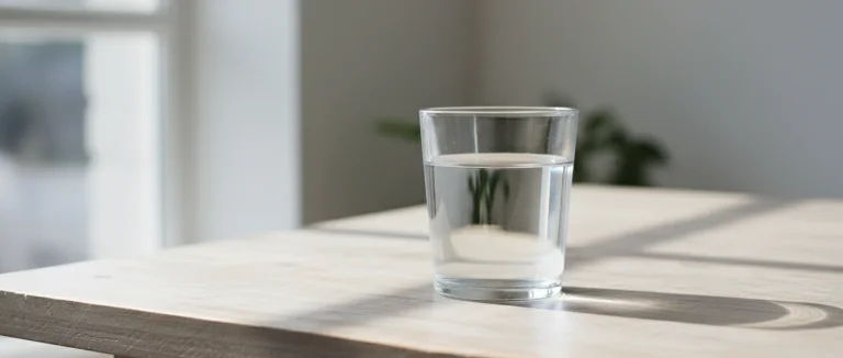 Стакан воды для гидратации
