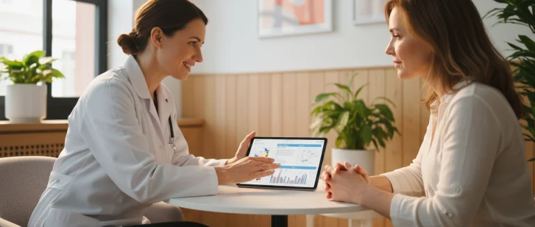 Врач‑ревматолог консультирует пациента