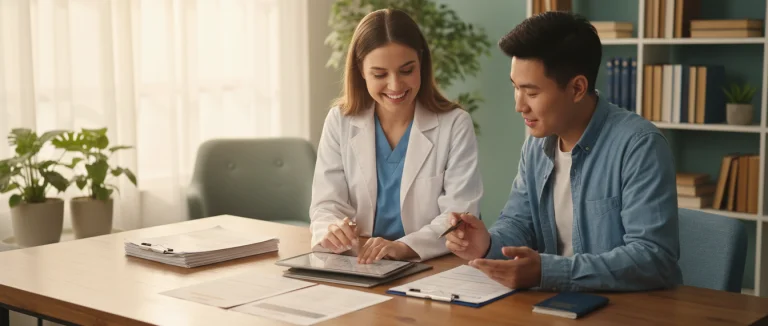 Координатор помогает пациенту