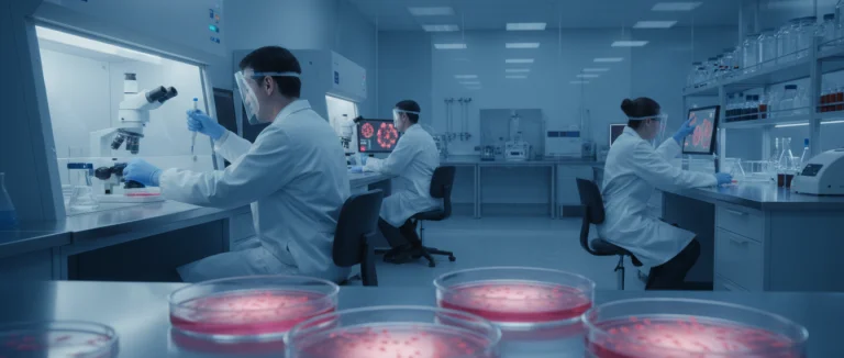 Лаборатория, где работают со стволовыми клетками