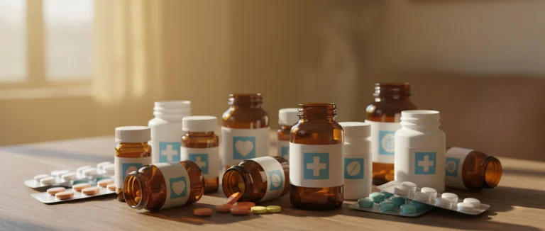 Лекарства от артрита на столе