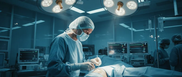 Ортопедический хирург за работой