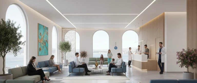 Внутреннее пространство современной медицинской клиники