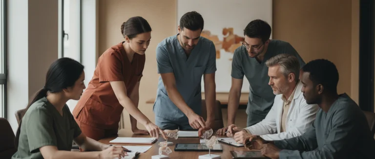 Врачебная команда обсуждает план лечения