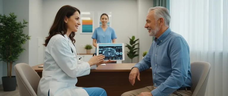 Контрольный осмотр пациента после терапии