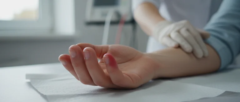 пациент с артритом пальцев рук