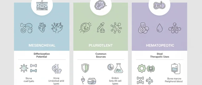 Таблица сравнения типов стволовых клеток