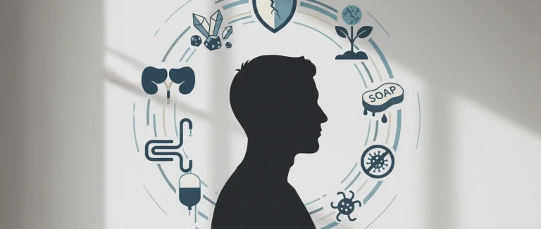 Иллюстрация факторов риска ИМП у мужчин