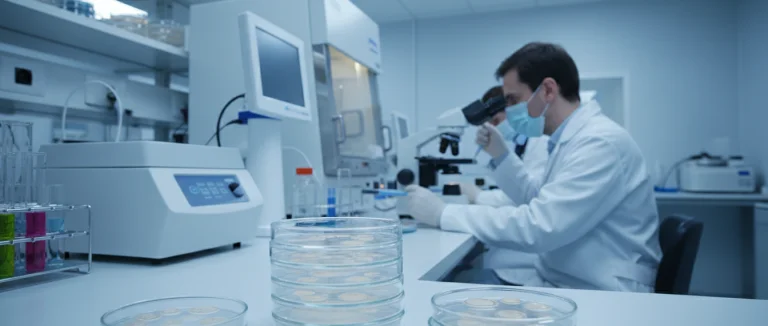 Исследования с эмбриональными клетками в лаборатории