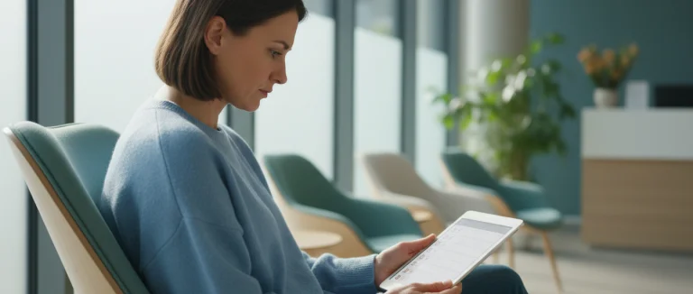 Пациент готовится к осмотру