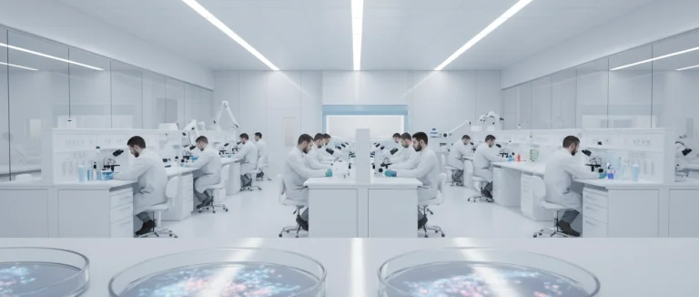 Лаборатория, где обрабатываются стволовые клетки