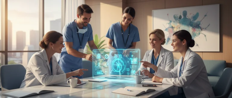 Медицинская команда обсуждает план лечения