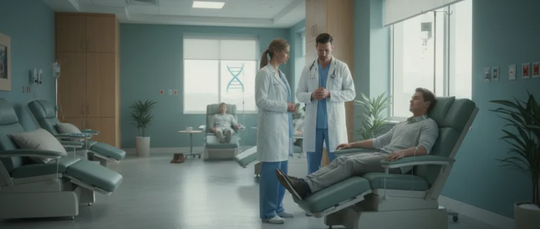 Инфузия стволовых клеток в клинической обстановке