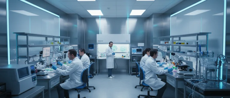 Лаборатория, где работают со стволовыми клетками