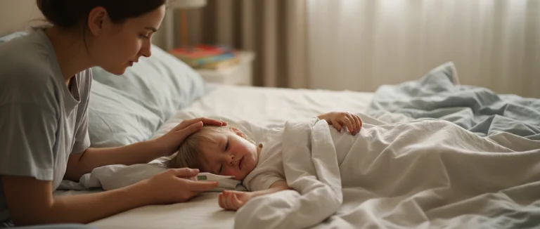 Малыш с повышенной температурой