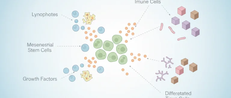 Иллюстрация действия мезенхимальных стволовых клеток