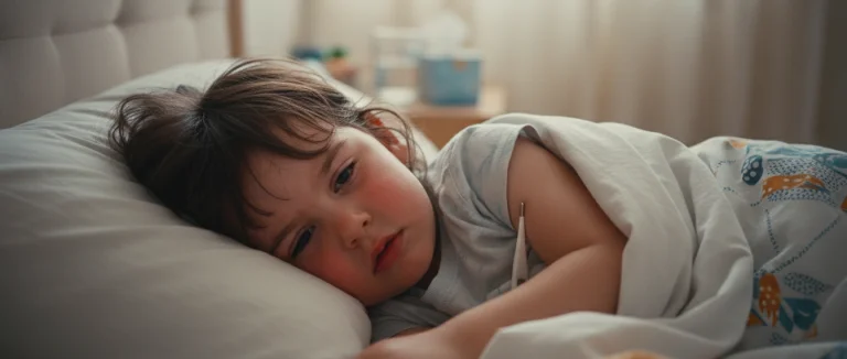 Ребёнок с повышенной температурой