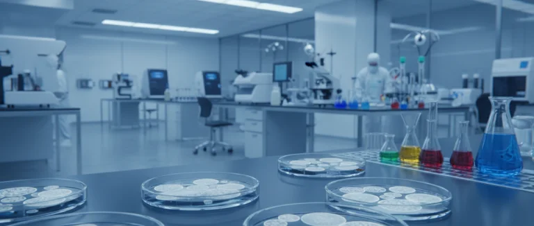 Лаборатория с культурами стволовых клеток