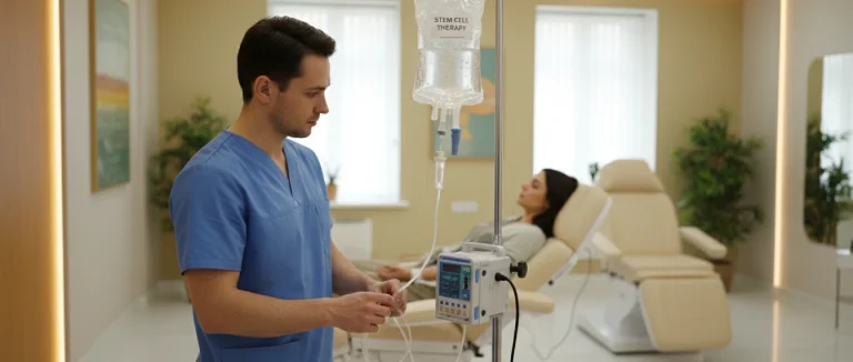 Процесс введения стволовых клеток пациенту