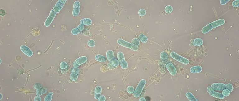 Микроскопическое изображение бактерий в моче