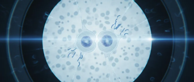 Микроскопический вид деления клетки