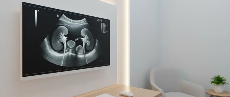 УЗИ почек в кабинете врача