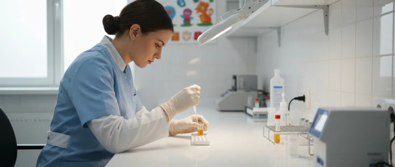 Лабораторный анализ мочи у младенца