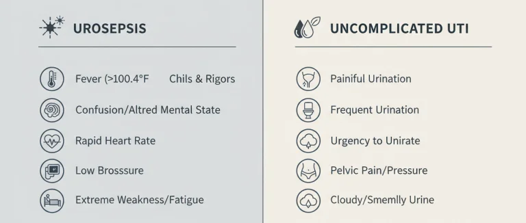 Сравнительная таблица симптомов