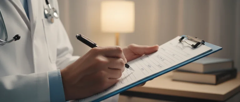 Врач выписывает рецепт на Бактрим