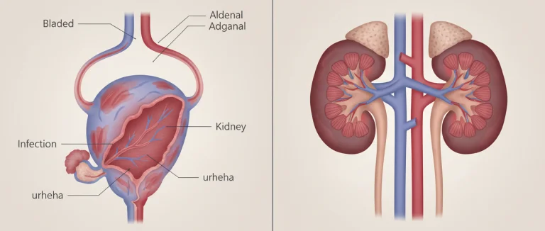 Различие цистита и пиелонефрита