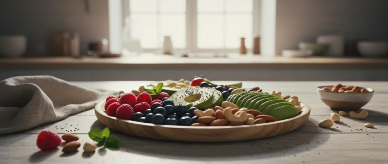 здоровая еда на тарелке