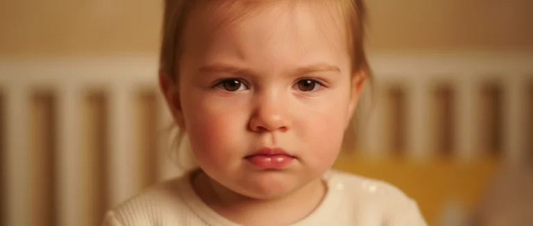 Девочка с повышенной температурой