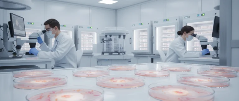 Лаборатория, где обрабатывают стволовые клетки