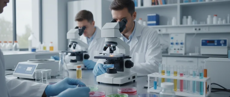 Анализ клеток в лаборатории