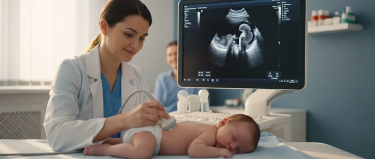 Ультразвуковое исследование почек у младенца