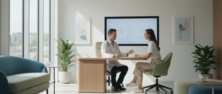 Врач консультирует пациента