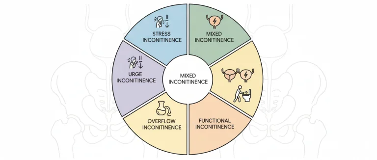 Диаграмма типов недержания мочи