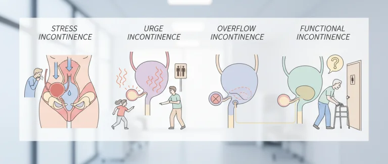 Диаграмма типов недержания мочи