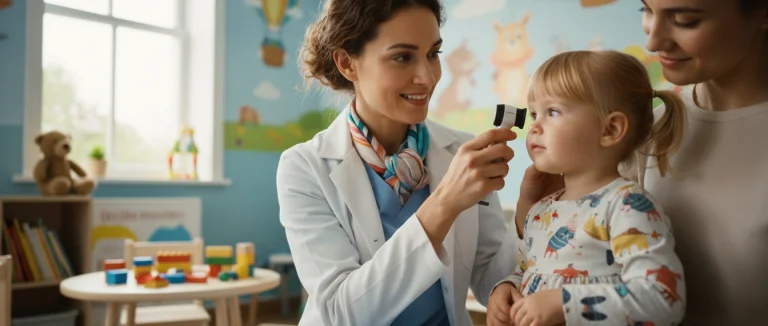 девочка‑малыш у врача