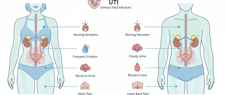 схема симптомов ИМП