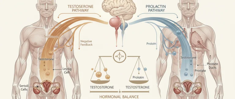 Иллюстрация гормонального баланса у мужчин