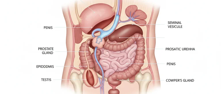 Диаграмма мочеполовой системы мужчины