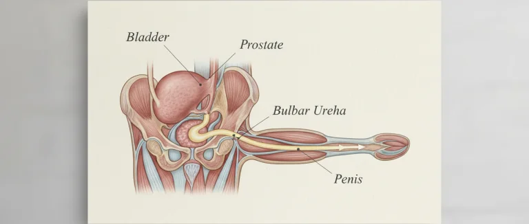 Процесс мочеиспускания через булбарную уретру