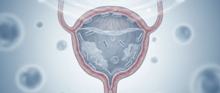 Иллюстрация процесса инфекции мочевых путей