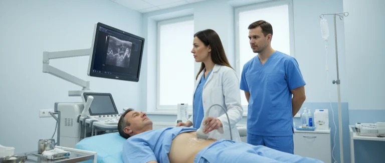 Обследование пациента у уролога